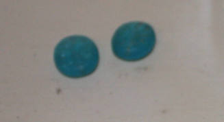 Untitled (Blue swirl beads)