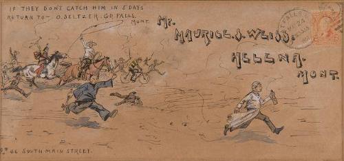 The Race—Illustrated Envelope to Mr. Maurice S. Weiss