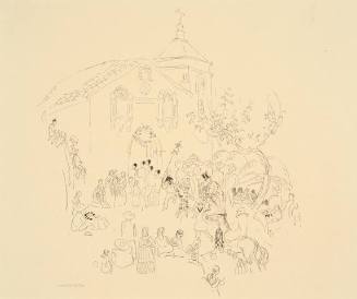 Dance of theTecuanes (Preliminary Drawing)