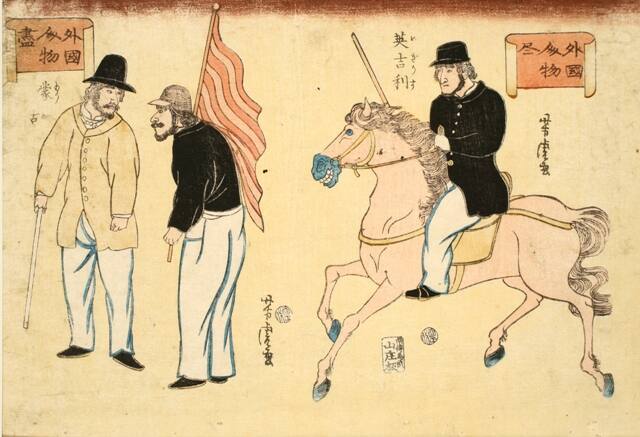 Mongolians (left) and Englishmen (right)