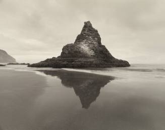 Pyramidal Rock with Bird Lime--North of Oceanside, Oregon