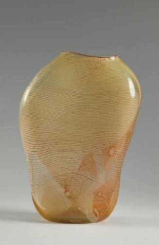 Amber Threaded Vase