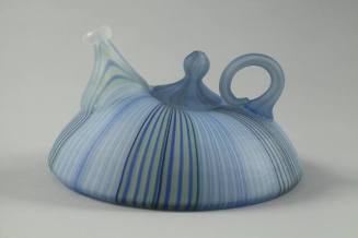 Blue Striped Teapot