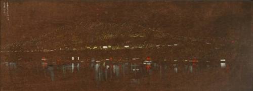 Untitled (Nocturne Lake Union and Queen Anne)