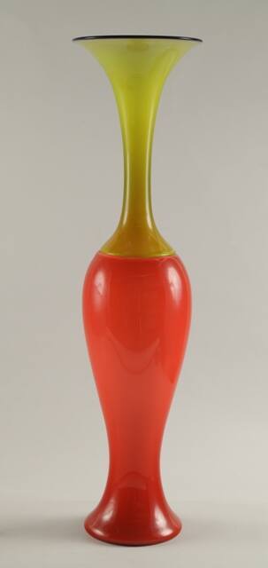 Red and Green Gambo Vase