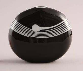 Black and White Dot Flask