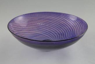 Untitled (Blue and purple swirl bowl)