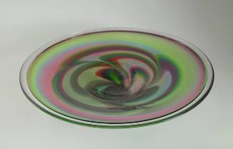 Untitled (Purple/green swirl platter)