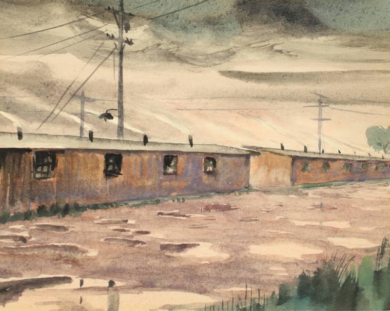 Barracks after Rain