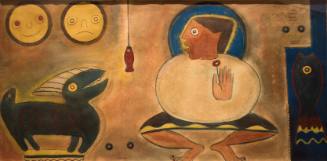 Untitled (Two Moons) and Mural Study (Executive Order #8802)