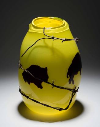 Buffalo Barbed Wire Vase