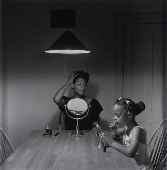 Untitled (Woman and Daughter with Make-up) from the Kitchen Table Series