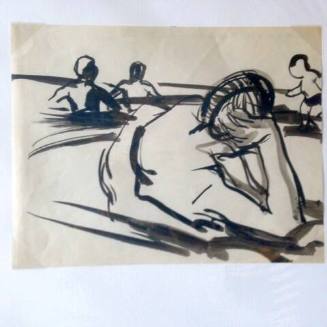 Untitled (Reclining Woman at Beach)