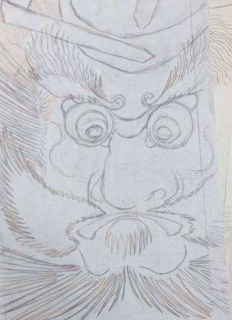 Untitled sketch for Shoki, The Demon Queller