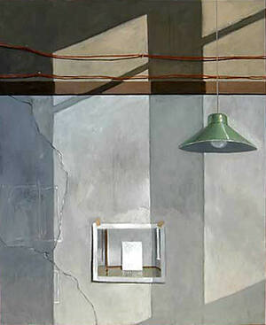 Studio Wall and Green Lamp